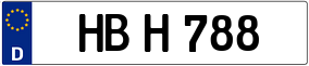 Trailer License Plate